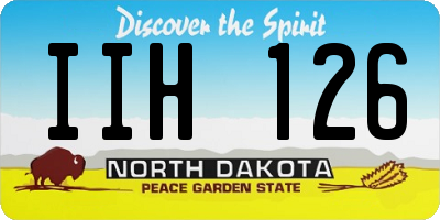 ND license plate IIH126