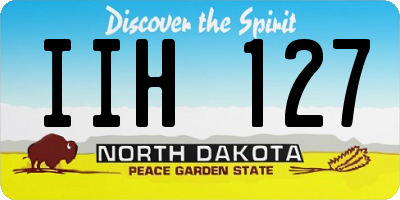 ND license plate IIH127