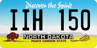 ND license plate IIH150