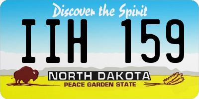 ND license plate IIH159