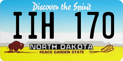 ND license plate IIH170