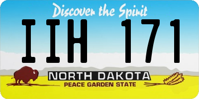 ND license plate IIH171