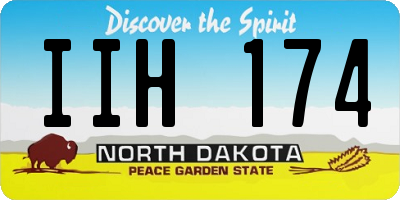 ND license plate IIH174