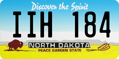 ND license plate IIH184