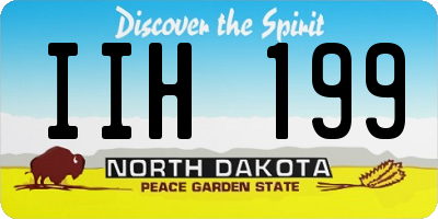 ND license plate IIH199