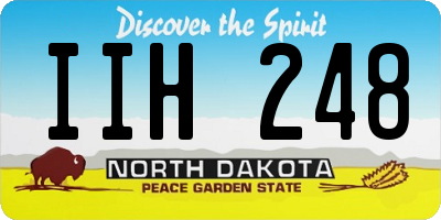 ND license plate IIH248