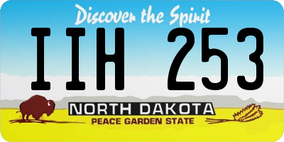 ND license plate IIH253
