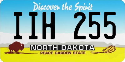 ND license plate IIH255