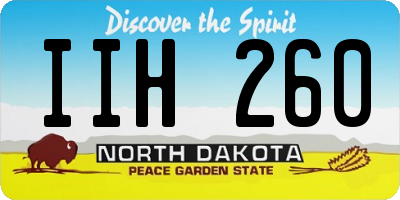 ND license plate IIH260