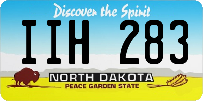 ND license plate IIH283