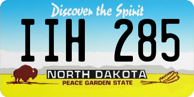 ND license plate IIH285