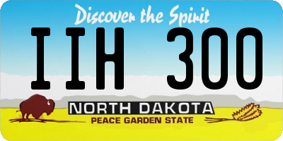 ND license plate IIH300