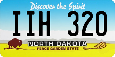 ND license plate IIH320