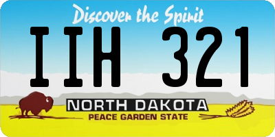 ND license plate IIH321