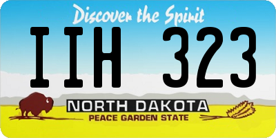 ND license plate IIH323