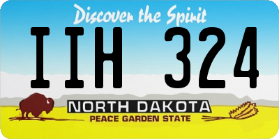 ND license plate IIH324