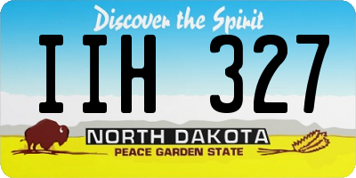 ND license plate IIH327