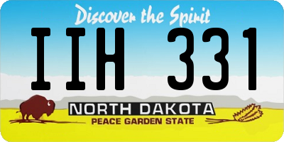 ND license plate IIH331