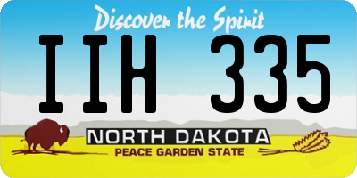 ND license plate IIH335