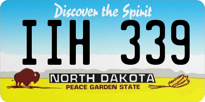 ND license plate IIH339