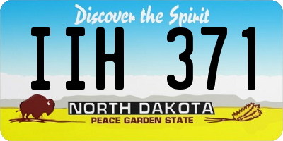 ND license plate IIH371