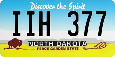 ND license plate IIH377