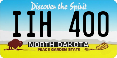 ND license plate IIH400