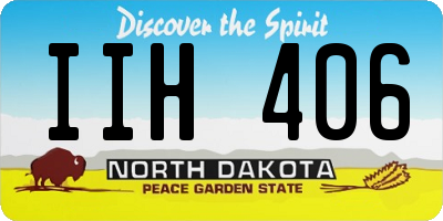 ND license plate IIH406