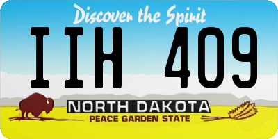 ND license plate IIH409
