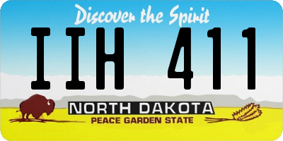 ND license plate IIH411