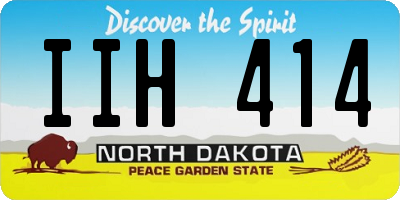 ND license plate IIH414