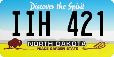 ND license plate IIH421