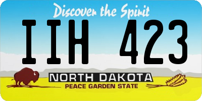 ND license plate IIH423