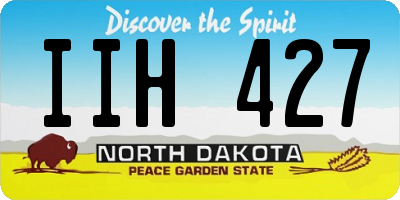 ND license plate IIH427