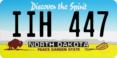 ND license plate IIH447