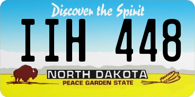 ND license plate IIH448