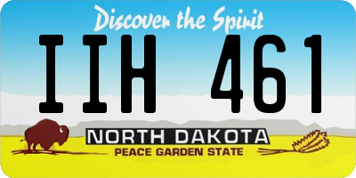 ND license plate IIH461