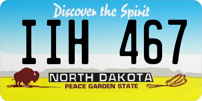 ND license plate IIH467