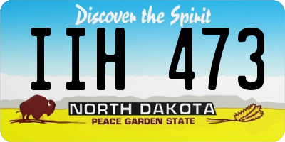 ND license plate IIH473