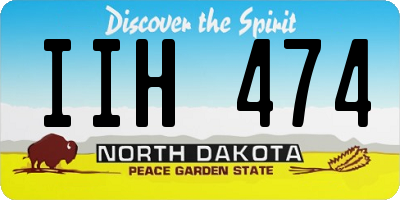 ND license plate IIH474