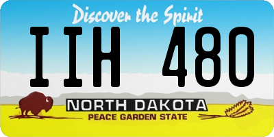 ND license plate IIH480