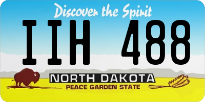 ND license plate IIH488