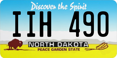 ND license plate IIH490