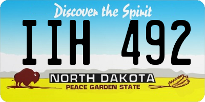 ND license plate IIH492