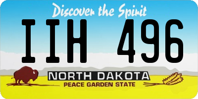 ND license plate IIH496