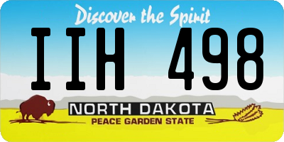 ND license plate IIH498