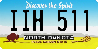 ND license plate IIH511