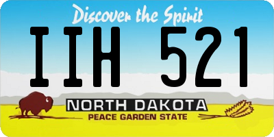 ND license plate IIH521
