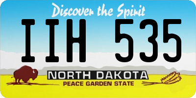 ND license plate IIH535