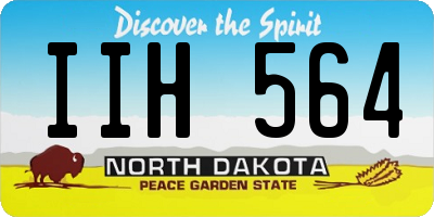 ND license plate IIH564